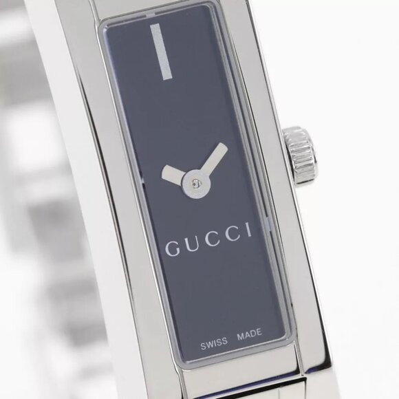 GUCCI Watches 110 blackDial Stainless Steel Quartz Analog display Women